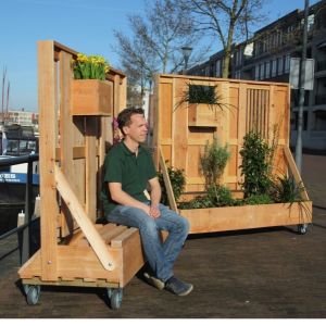 mobiler Sichtschutz, grüne Gartenzaun